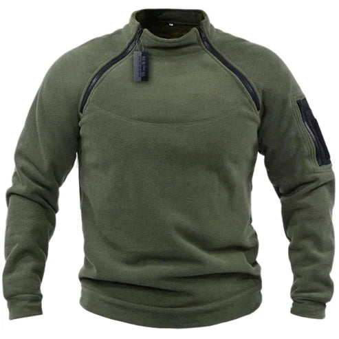 High-Performance Fleecepullover Militär-inspiriertes Design