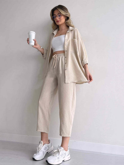 Alaia - Zweiteiliges Set mit Hemd und Hose im Casual Chic