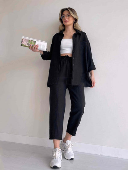 Alaia - Zweiteiliges Set mit Hemd und Hose im Casual Chic