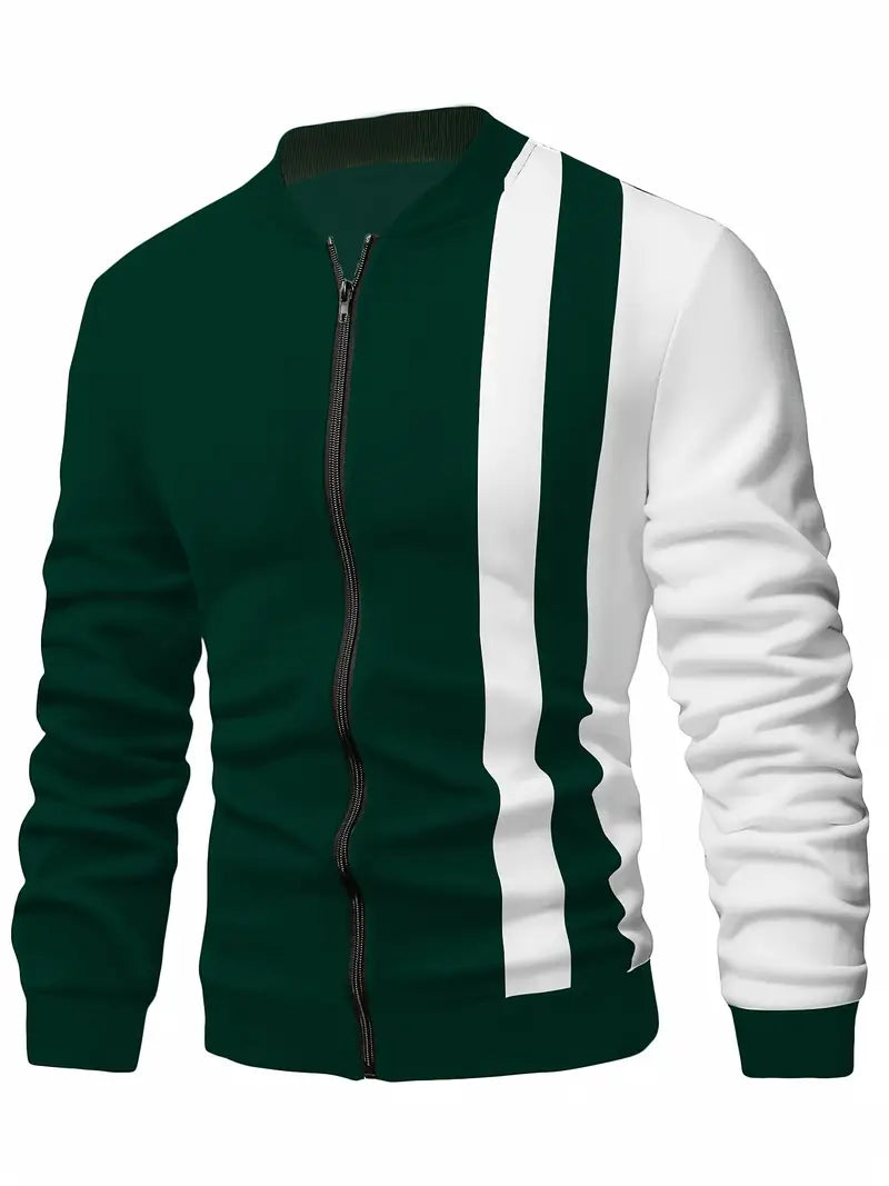 Colorblock Windbreaker Jacke für Herren