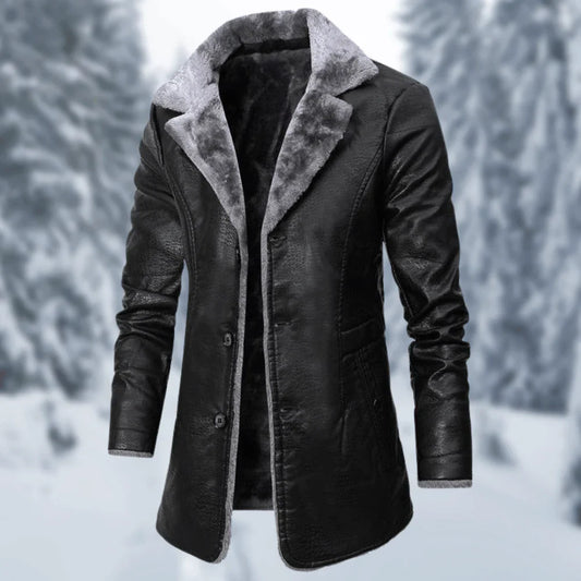 Ásgeir - Isolierter Wintermantel für kaltes Wetter mit elegantem Design und funktionellen Taschen