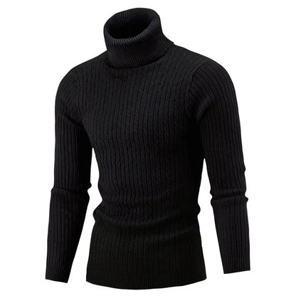 Herren Rollkragenpullover - Klassischer Strickpullover