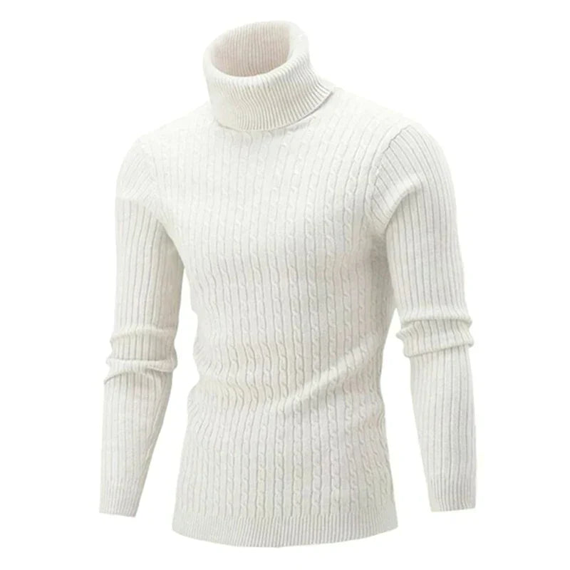 Herren Rollkragenpullover - Klassischer Strickpullover