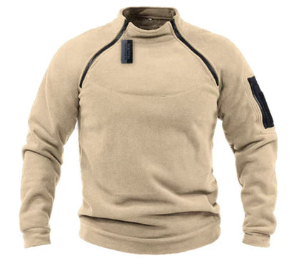 High-Performance Fleecepullover Militär-inspiriertes Design