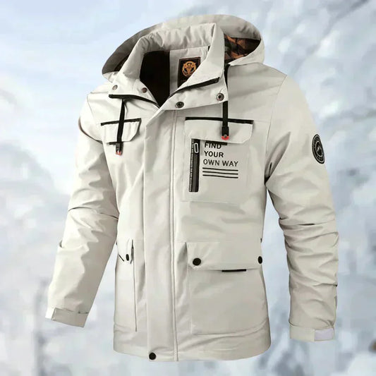 Bequeme Outdoor-Jacke, winddicht und wasserdicht