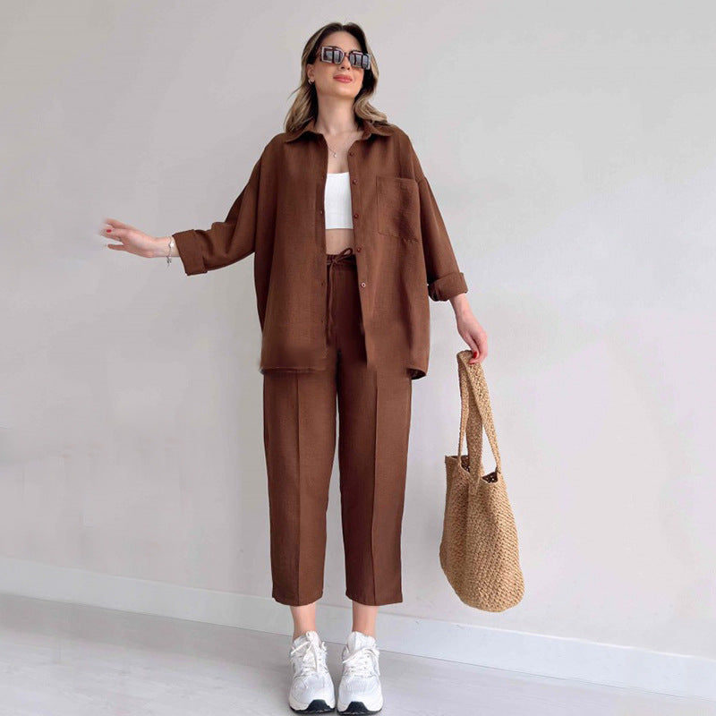 Alaia - Zweiteiliges Set mit Hemd und Hose im Casual Chic