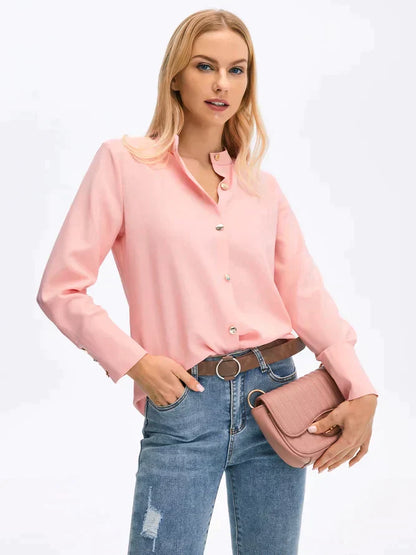 Kendyl - Langärmelige Button-Up-Bluse